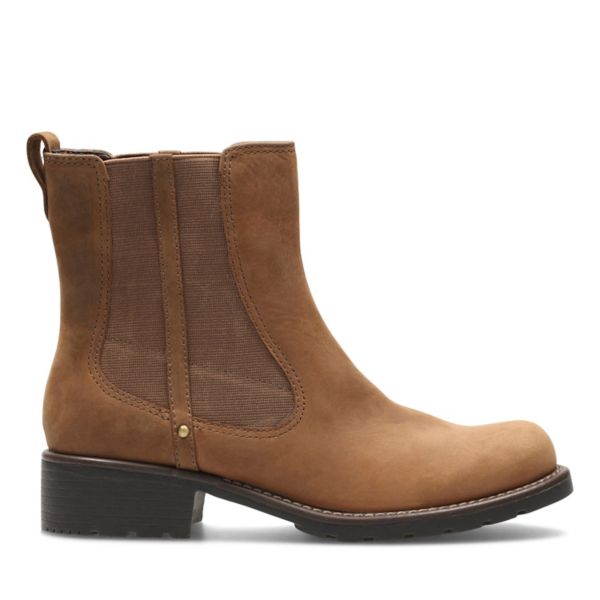 Clarks Womens Orinoco Club Ankle Boots Brown | UK-5179280 - Click Image to Close